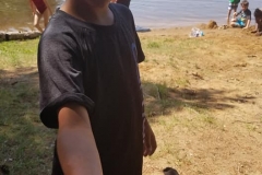 Rock or Snail in Kids Hand