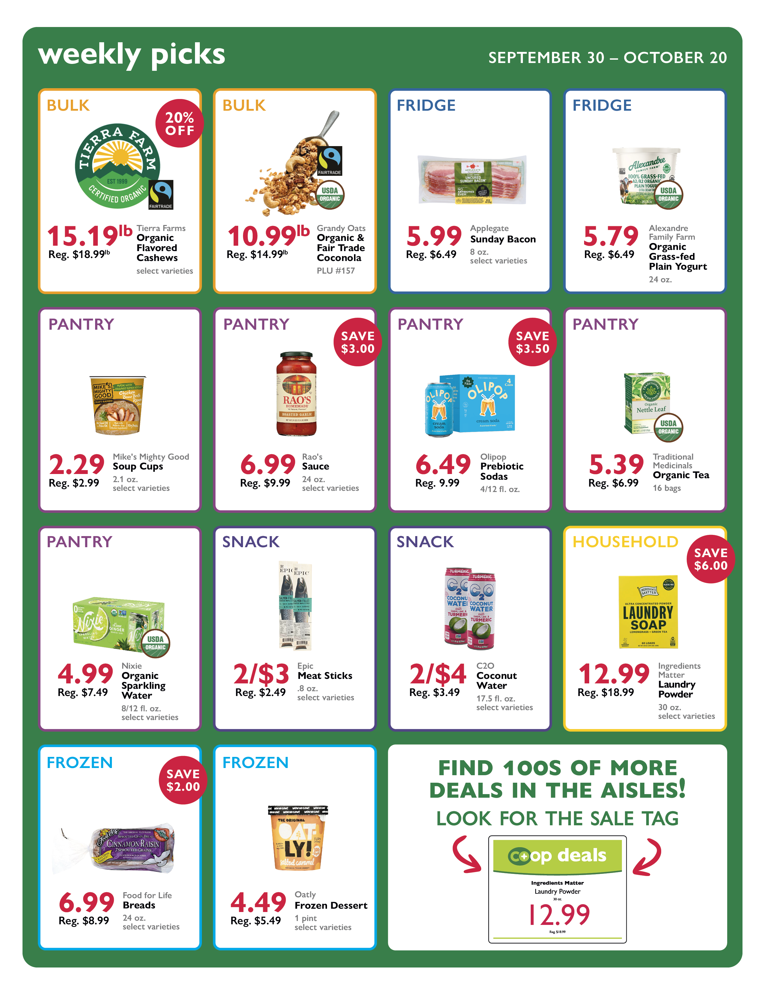 Weekly Deals Flyer 9/30-10/20